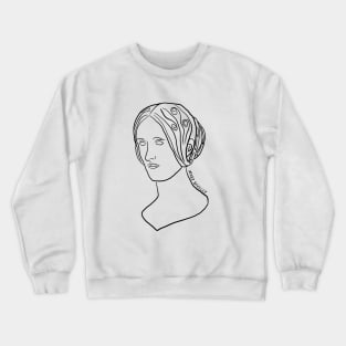 Mary Shelley Line Art Crewneck Sweatshirt